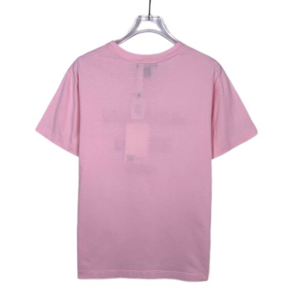 Louis Vuitton Pink Cotton T-Shirt With Chain Detail & Logo Design - Picture 3 of 9